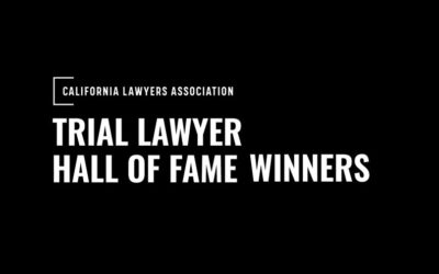 Hall of Fame inductees for the California Lawyers Association